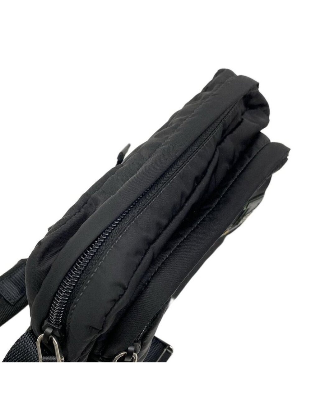 Prada Shoulder Bag Black Navy Multi Leather - Picture 14 of 15